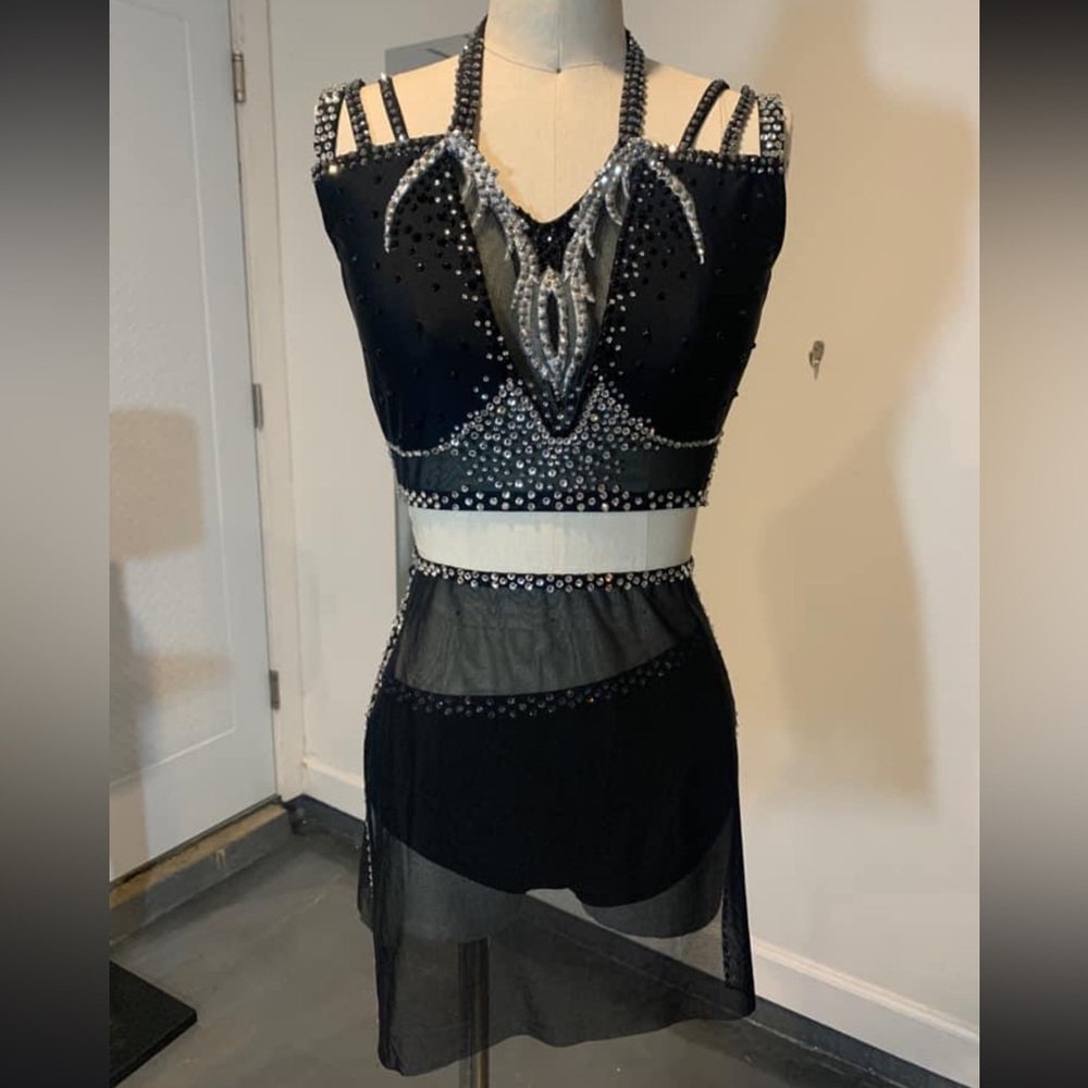3 piece custom dance costume.